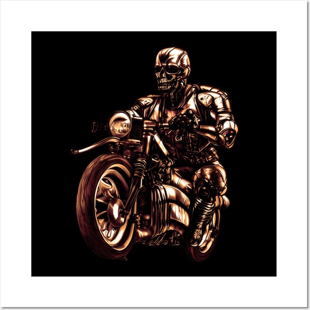 Robot Motorbike Wall Art by Gallifrey1995